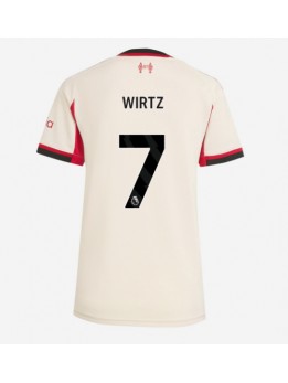 Liverpool Florian Wirtz #7 Replika Borta Kläder Dam 2025-26 Kortärmad